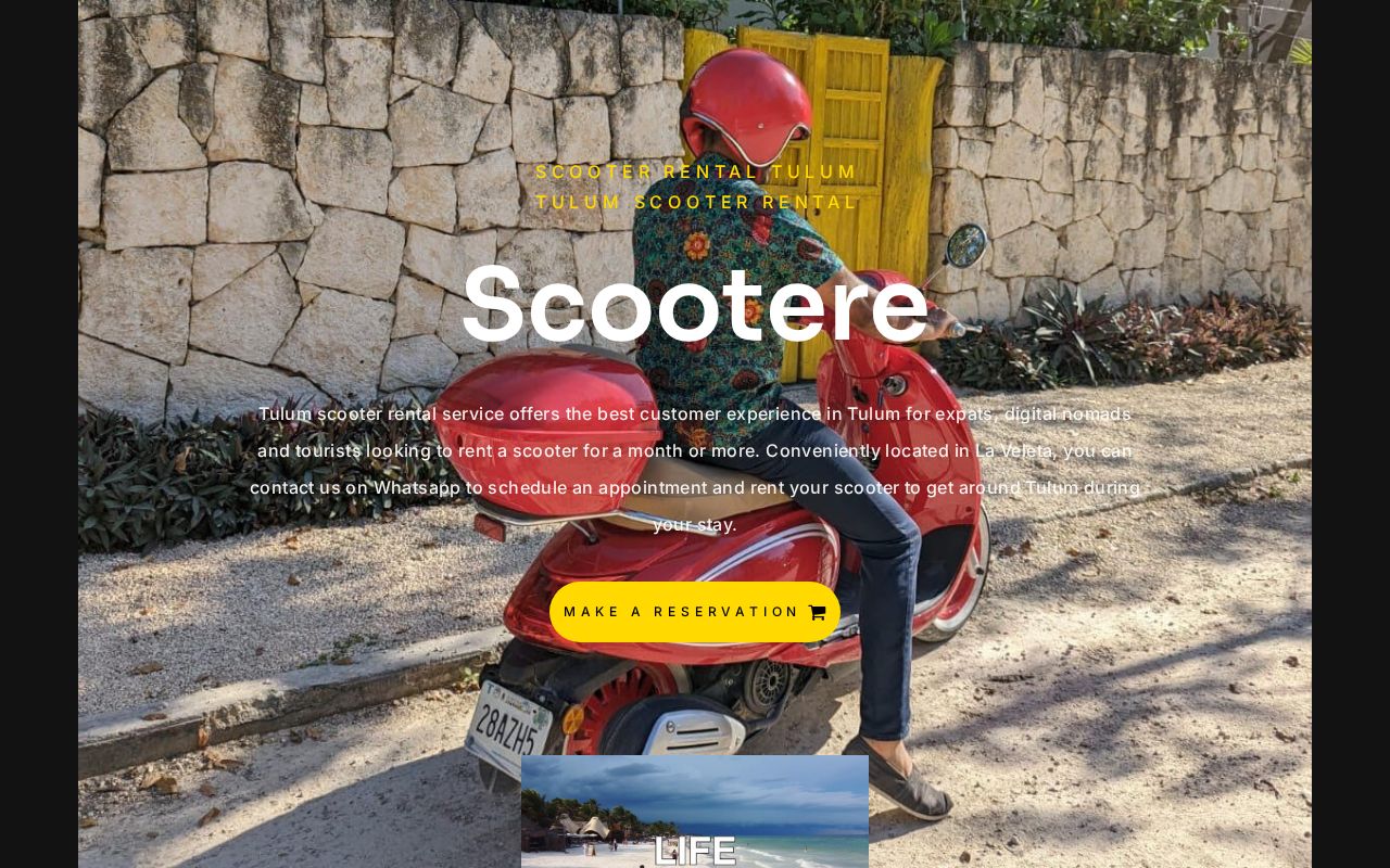 Scooter Rental Tulum
